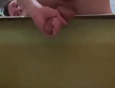 Masturbating a Cock and a Protruding Prolapse