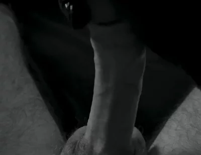 Black Glove on My Cock
