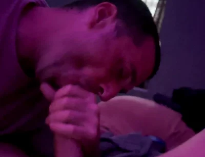 Huge Uncut Latino Dick Throat Fucking His Man