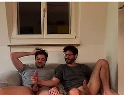 Straight Friend Helps Gay Bro Jerking Of