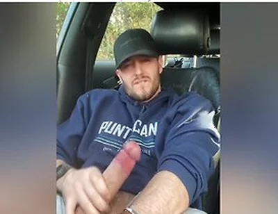 Pulling Over To Wank My Fat Cock In The Car Park