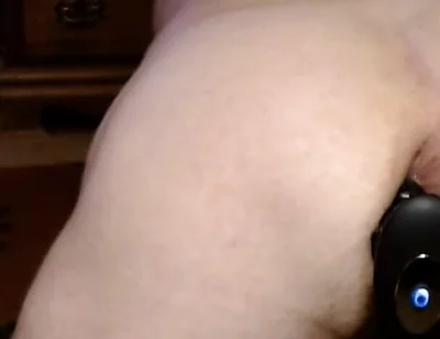 Penis and Ball Ring Thrusting Butt Plug Giving Me an Anal Orgasm