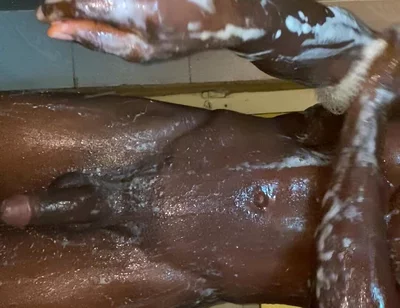 How I Wash up My African Cock! Before Sex