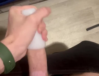 Excited Twink Playing with a New Toy, Pleasure and Cum!