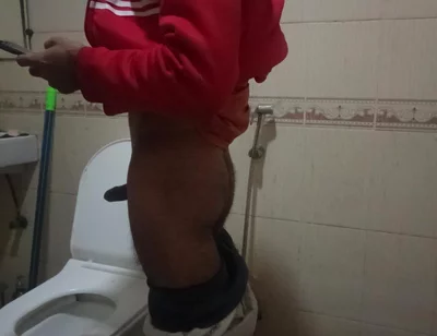 Desi in Bathroom
