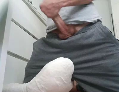 Horny Guy on His Knees Wants to Give You a Blowjob While Masturbating His Delicious Cock
