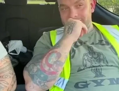 Builders Have a Jerk in the Car at Work
