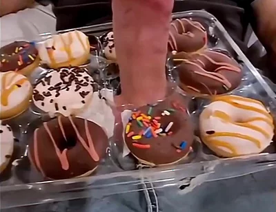 Big Cock Serves Donuts with Extra Frosting