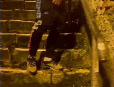 Amateur Boy Catches His Friend Pissing in the Street and Touches His Cock