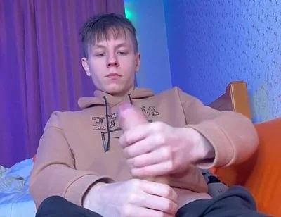 Stroking My Big Cock as Quietly as Possible While Parents Are Home
