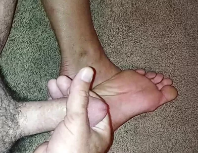 Jerked off on to My Feet