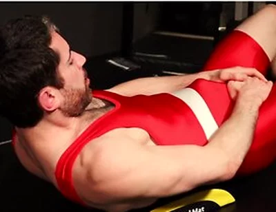 Wrestler Self Facial After Ab Workout [jay Stroke]