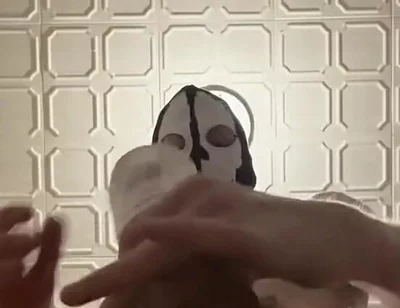 7 Inch (18cm) Hot Cock Owned by a Masked Slim Twink. Flashlight Intense Masturbation, Moaning. Full Video