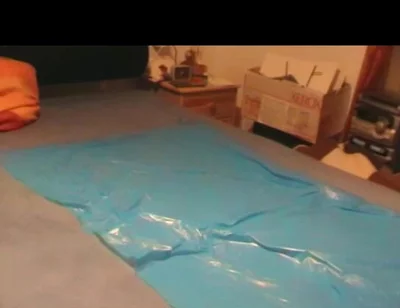 Nacked Humping Masturbation on a Plastik Foil