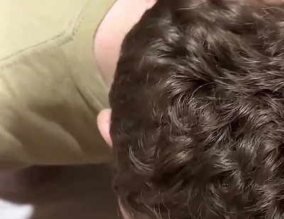 He Kisses My Big Hard Cock While I Pee