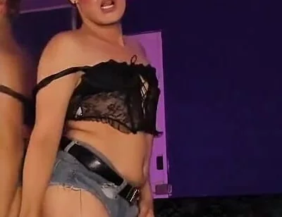Sissy Femboy Dances Like a Sexy Slut Inviting You to Give Her Dick