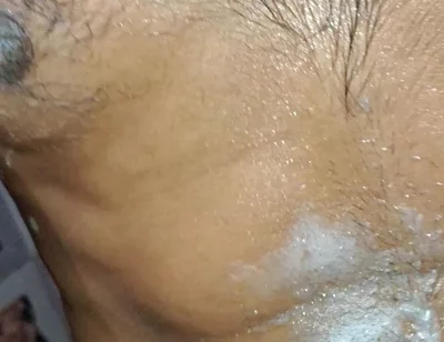 A Young Hindu Boy From India Is Fucking His Thick Cock Hard with His Hands While Taking a Bath