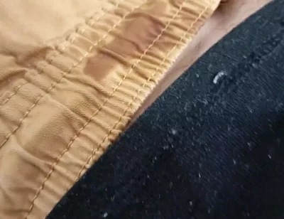 Handsome Amateur Made His Big Cock Cum Close up and Stained His Pants with Cum