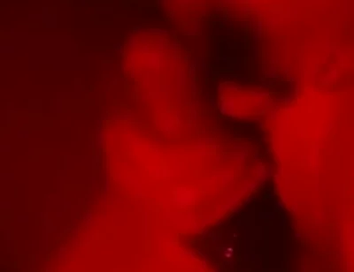 Oily Masturbation in Red Monochrome