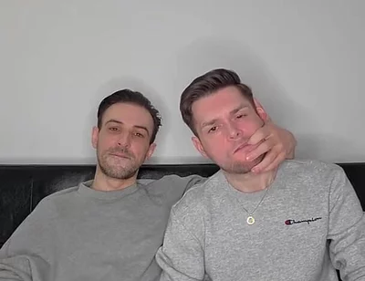 Hung Uncut Brotosh Lads Side by Side Masturbation