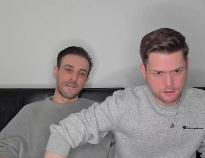 Hung Uncut Brotosh Lads Side by Side Masturbation