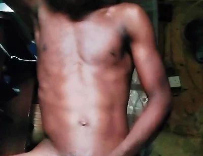 African Boy Jerking off at Home