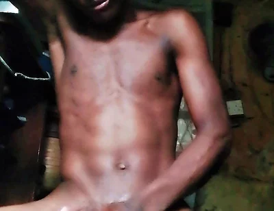 African Boy Jerking off at Home