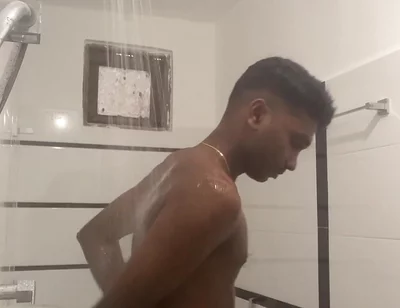 Sri Lankan Teen Boy Showered