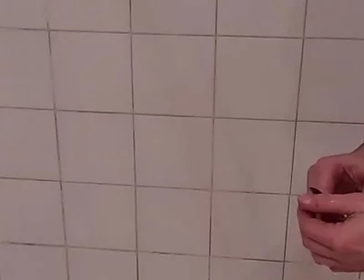 Daddy Jerks off in Shower. Soapy, Uncut, Voyeur Cam