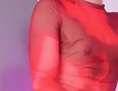 Ken Dancing Sexy for You in Red Dress, and Bouncing Her Ass