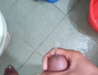 Bengali Boy's Solo Masturbation in the Bathroom