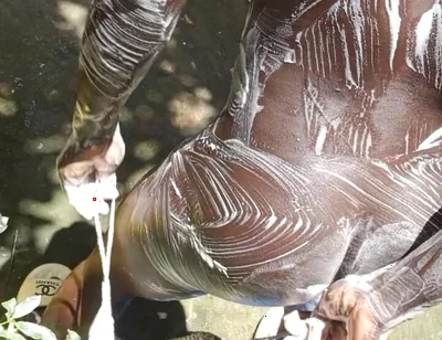 Heavy Wet and Slippery Huge Black Cock Wants to Cum on the Floor