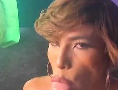 Femboy Gigi Prince Looks in the Mirror and Bounces Dildo in His Mouth and Ends up in His Throat