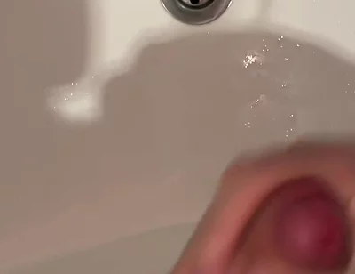 Accidental Golden Shower on My Hand While Pissing in Sink & Cumshots