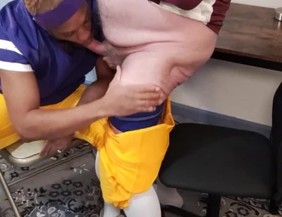 Coach Teaches Player How to Handle Balls