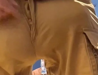 Amazing Bulge in Kaki Shorts
