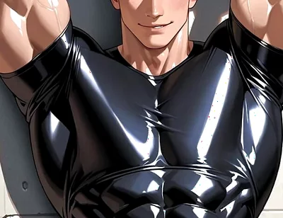 Ai Handsome Men with Abs