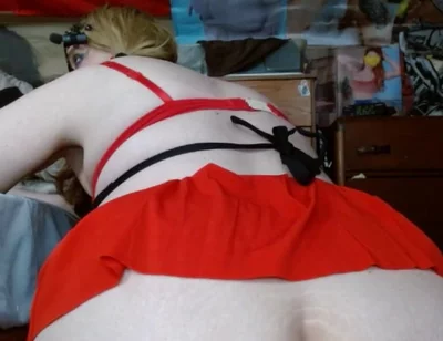 Fat Sissy Pig Playing on the Floor Like It Should Be