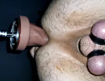 Fuckmachine Fucks My Ass Deep with Huge Dildo