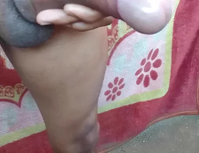 Cock Ring Standing Outdoor Masturbation