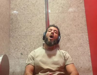 Jerking off in the Airport