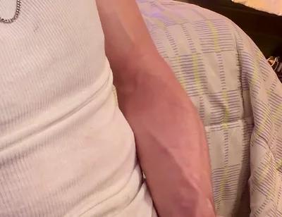 Watch as I Jerk off with Beater on Bust Big Close up of It