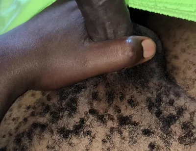 Solo Male Jerks His Black Dick and Cums