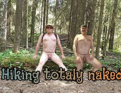 Naked Hike in Finnish Forrest