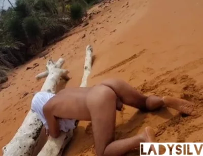 Ladysilva Naked on the Beach with a Lot of Horny Ass