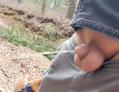 Small Cock in Car to Piss Outside Plus My Ass and Balls