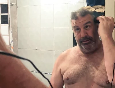 Before the Fight - Silver Daddy Boxer POV