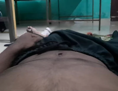 Horny Boy Laying on the Bed, Touching Himself