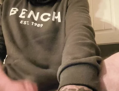 Big Dick Wanking and Smoking