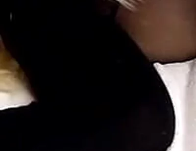 Fucking My Stepsister in Black Stockings! Cumming Inside Her with a Condom!